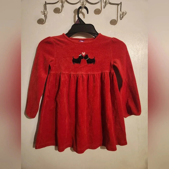 Velvet scottie dog dress heart love 6 girls - Picture 3 of 5